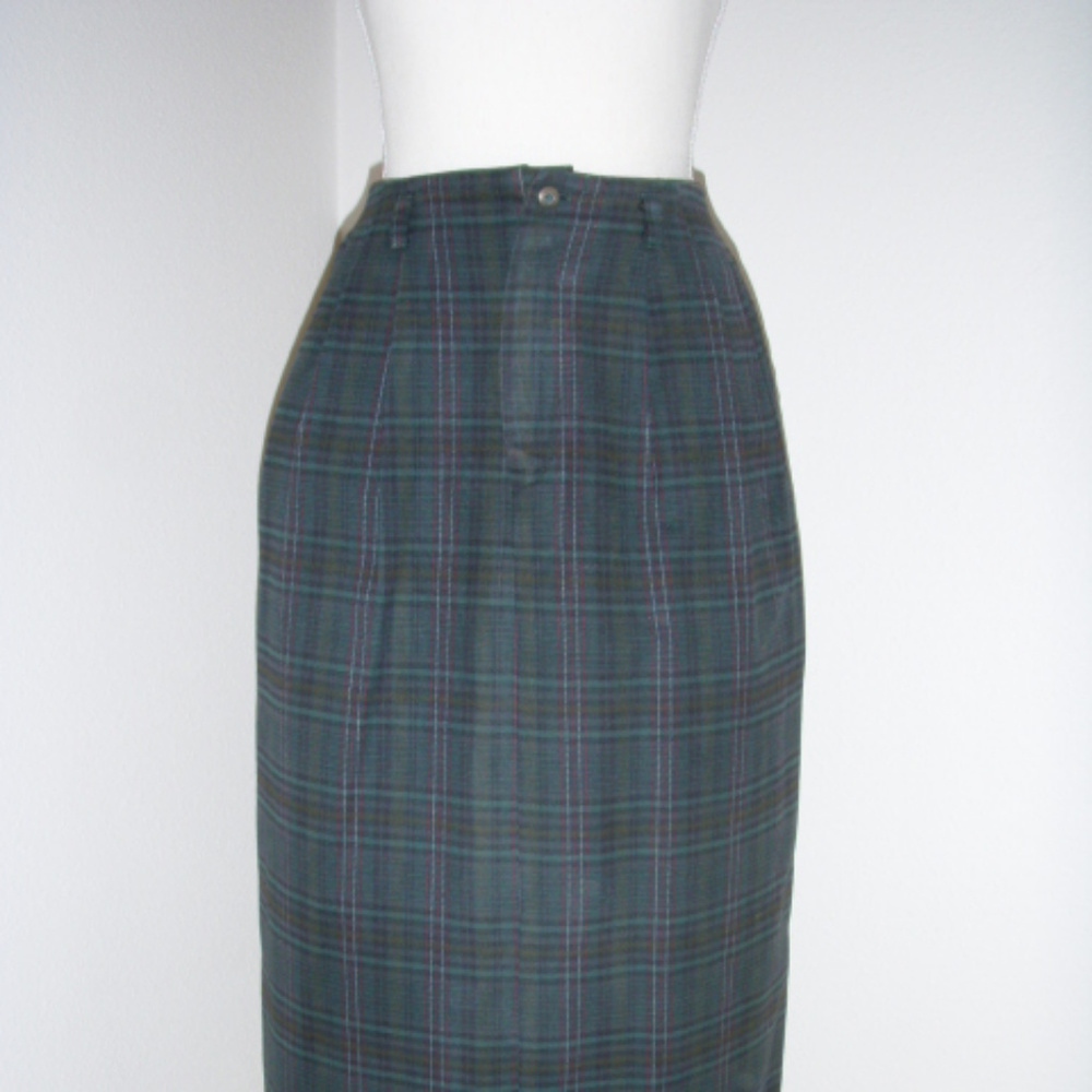 Ruff Hewn Vintage Plaid High Waist Skirt